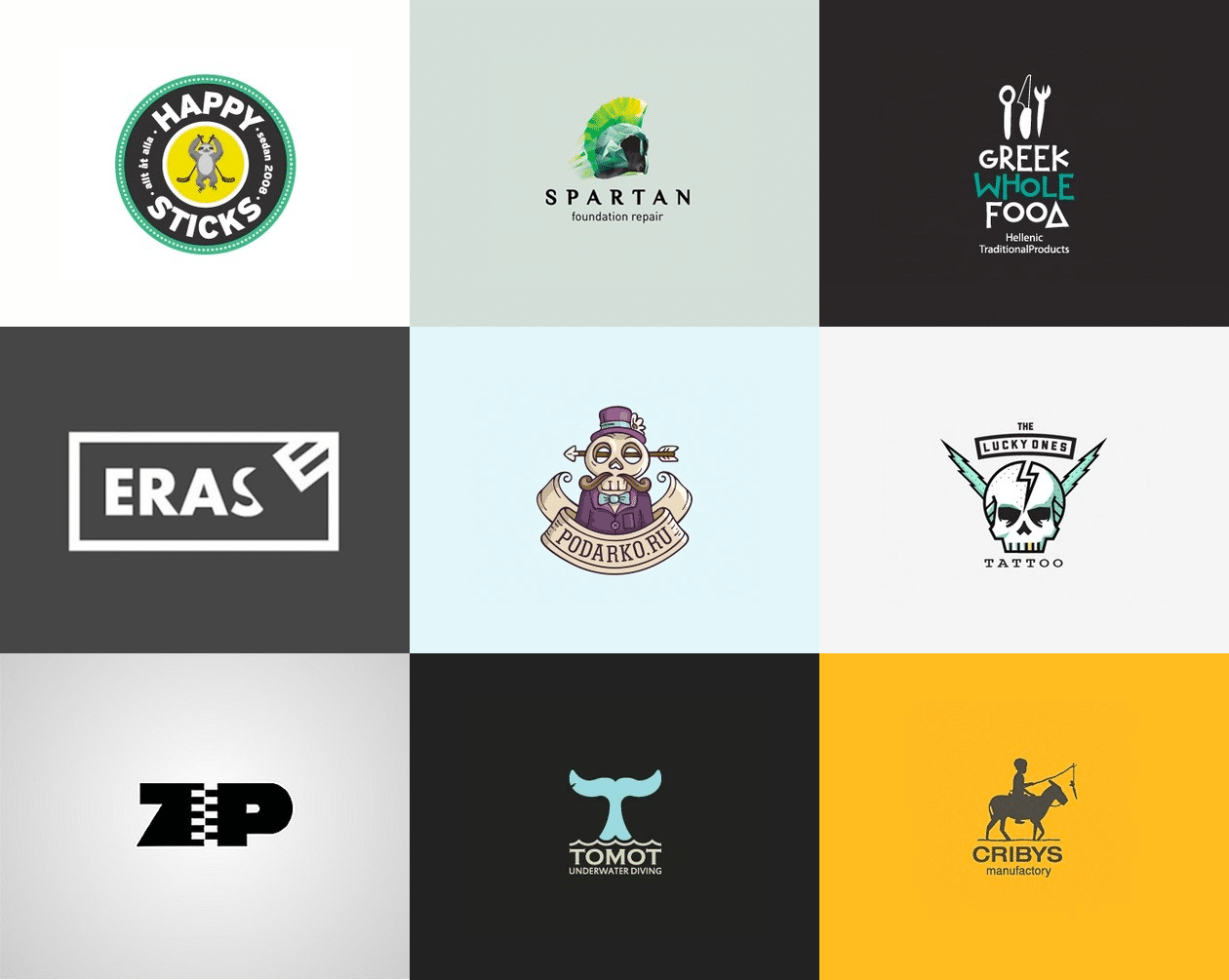 Exemples de logos créatifs #3