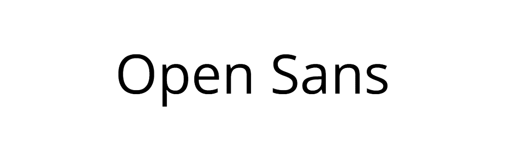 Open Sans police