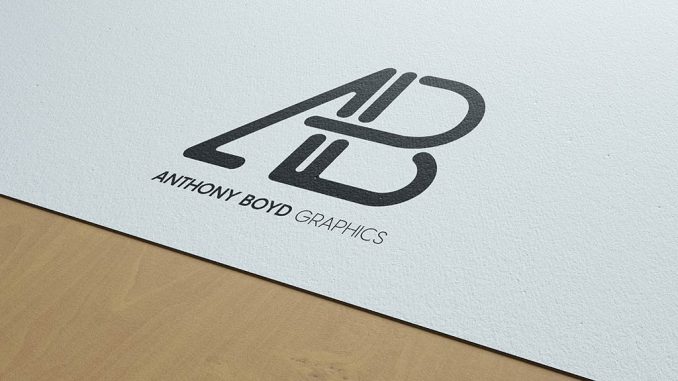 Modern logo mockup Modern logo mockup