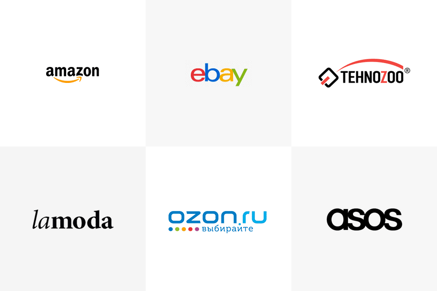 Moderne populäre Logos