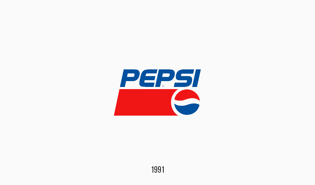 Pepsi cola logosu, 1991