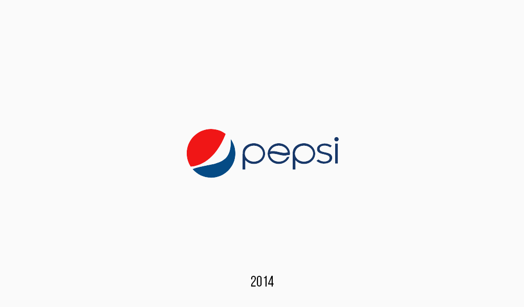 Pepsi cola logo, 2014