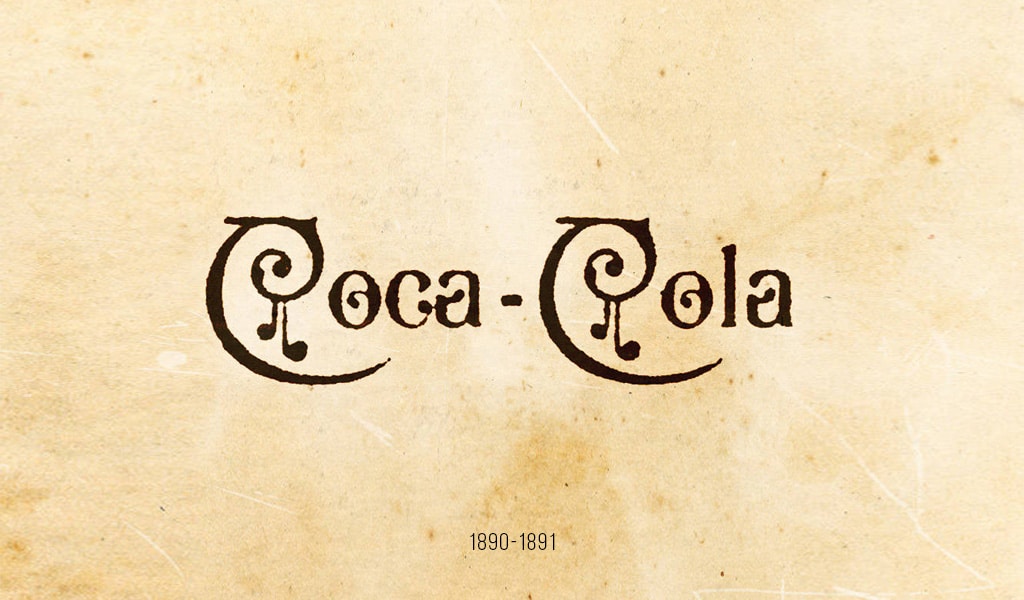 Logo Coca-Cola, 1890