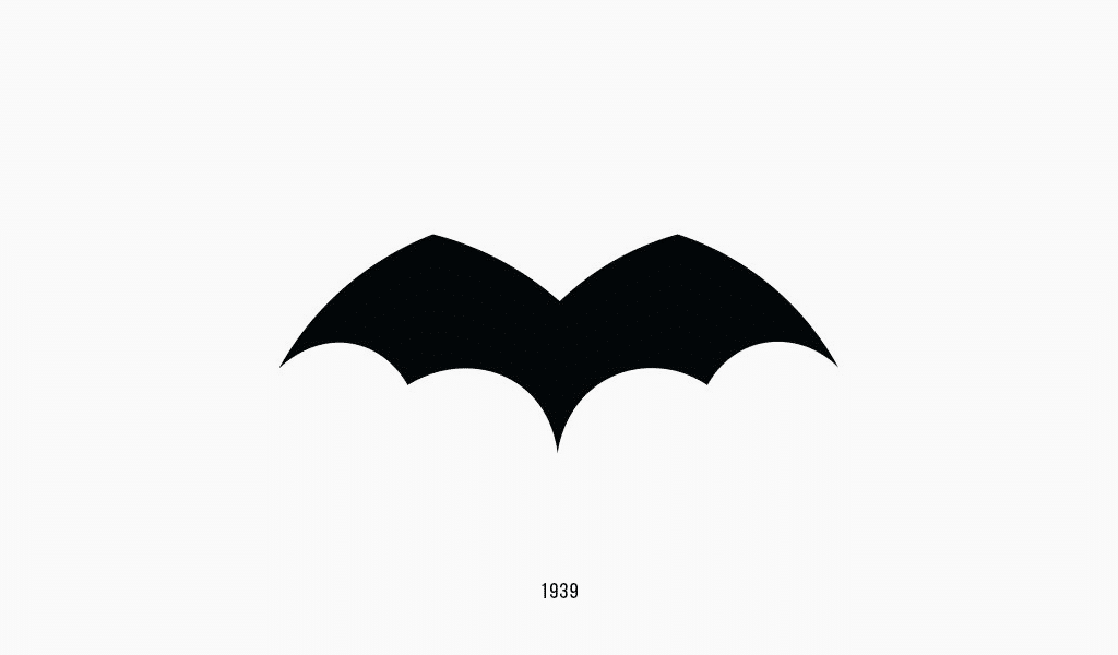 Primer logo de Batman, 1939