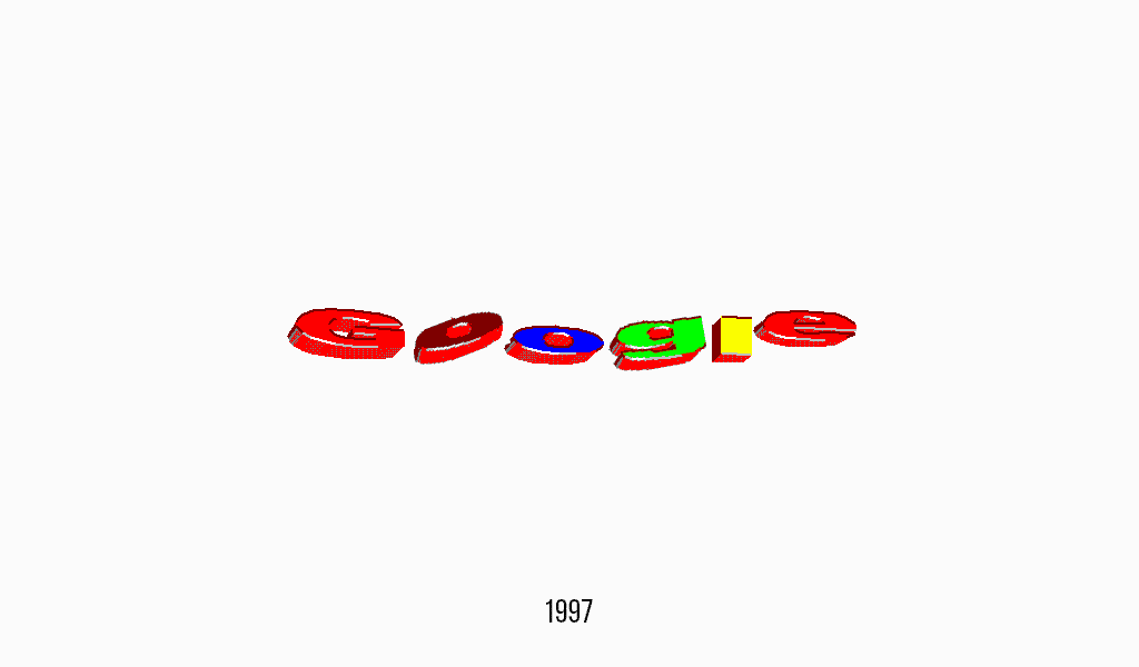 Il primo logo di Google, 1997