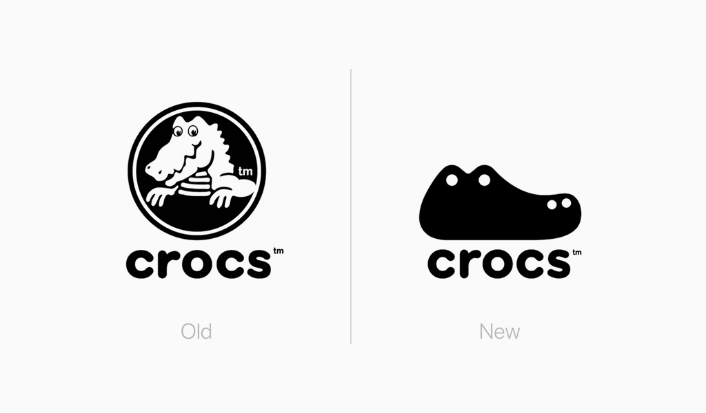 Rediseño del logo de Crocs