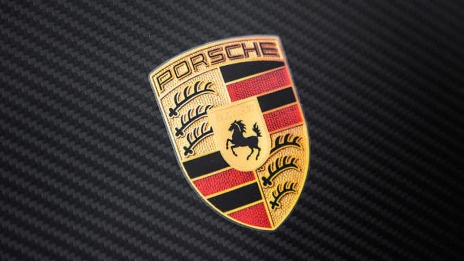 Porsche logo cover