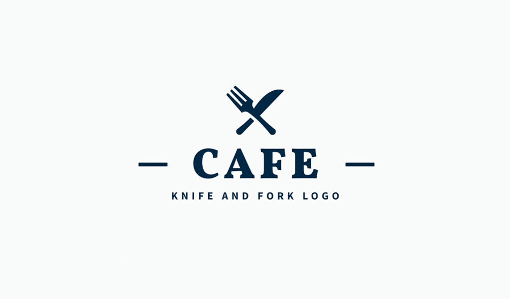 Bir kafe ve restoran için logo