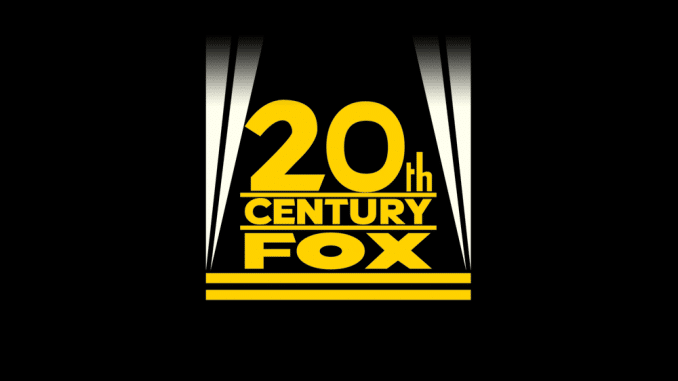 20th century fox logo, flat