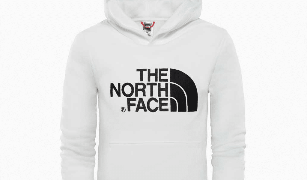 the north face cover logo hoodie