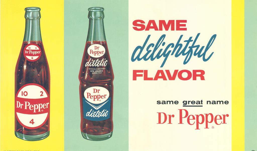 Première bouteille de Dr. Pepper