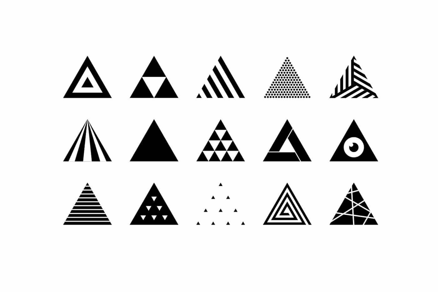 logotipos triangulares