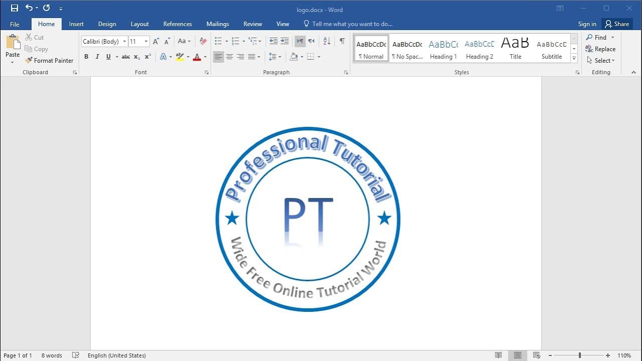 Créer un logo dans Word