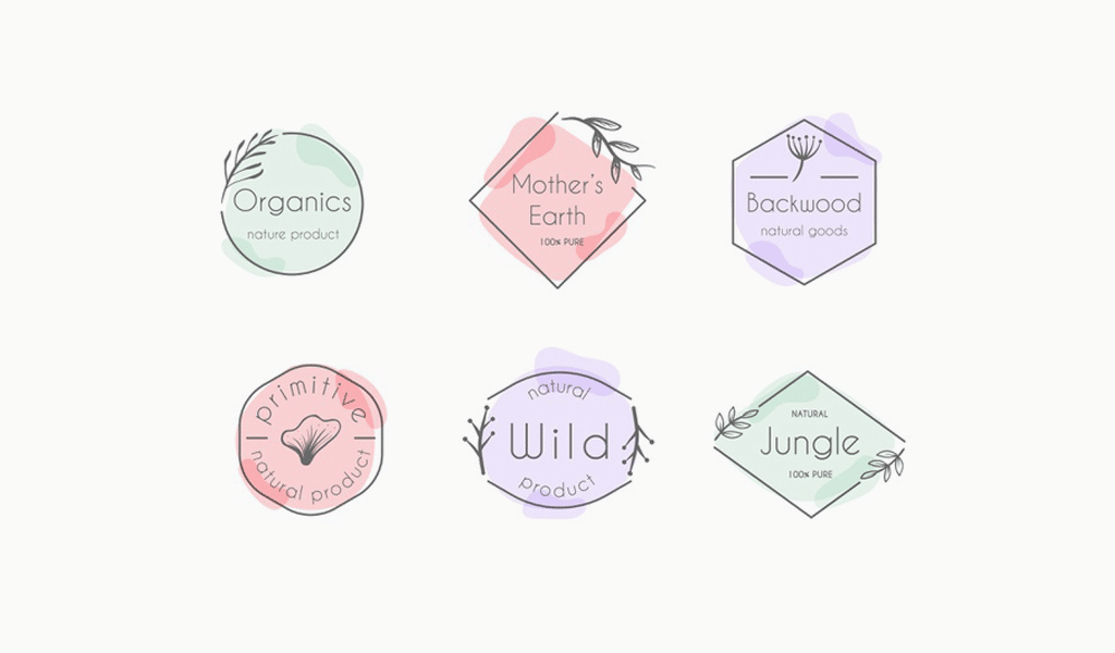 logos pastel