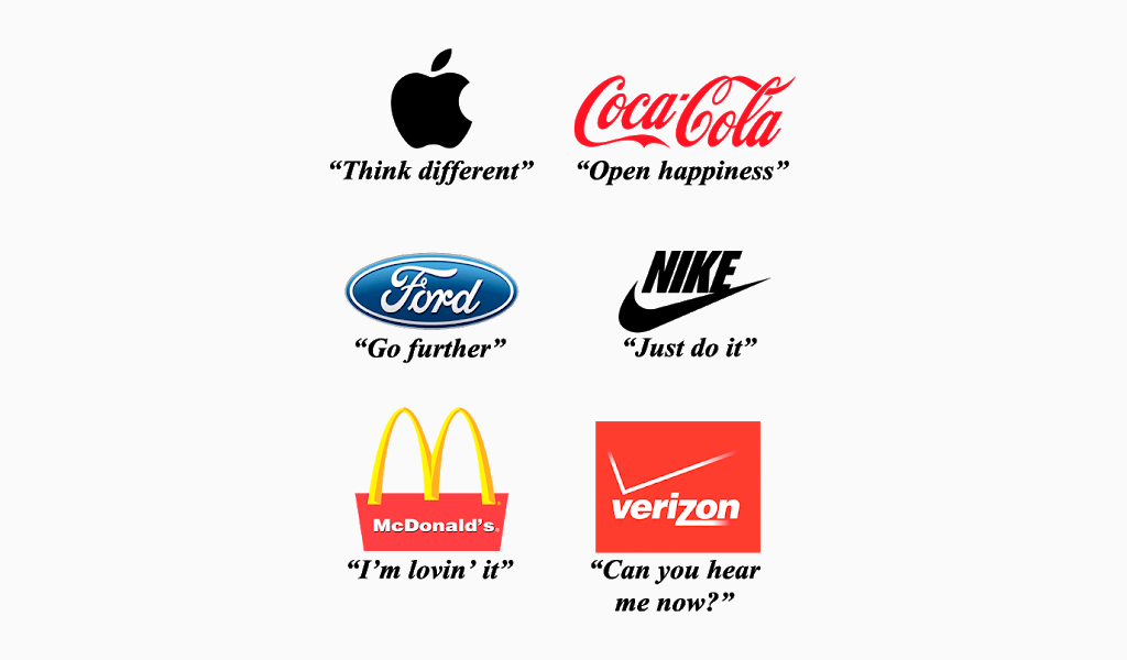 Logos avec un slogan