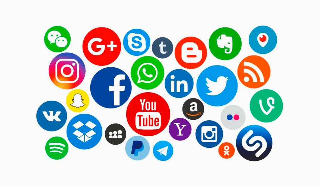Social media logos - packagegulf
