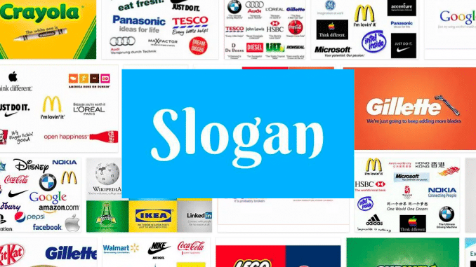 Logos with a slogan