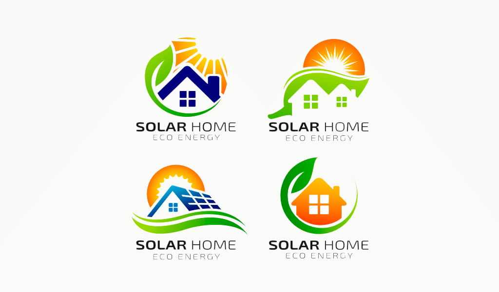 Logotipos de energia solar