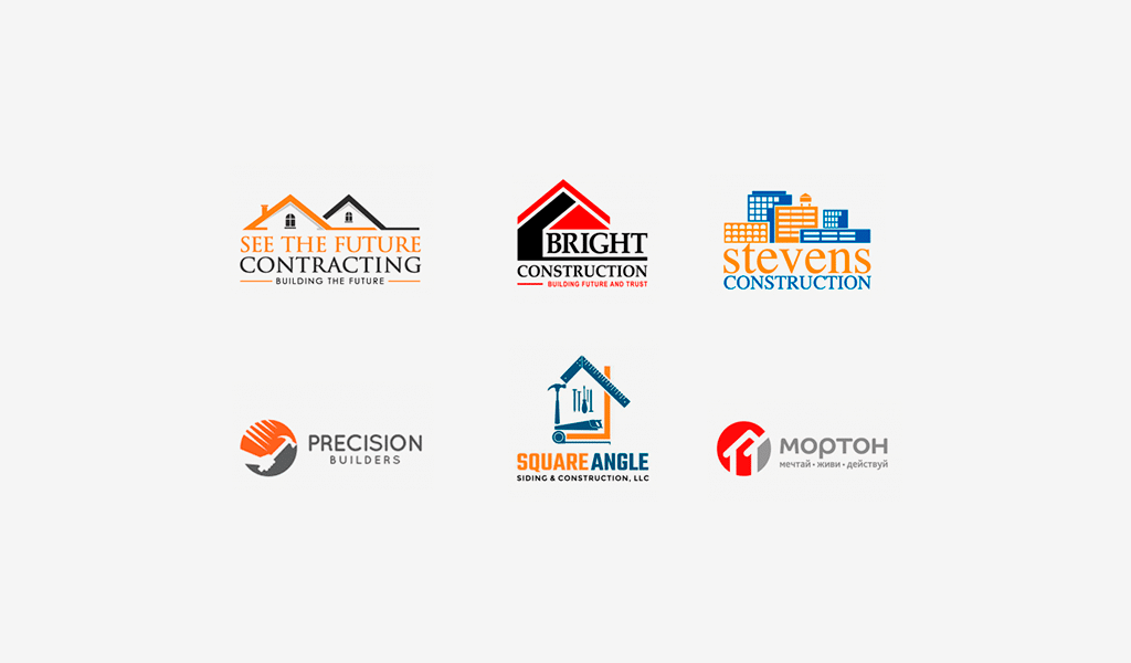 Logos von Baufirmen