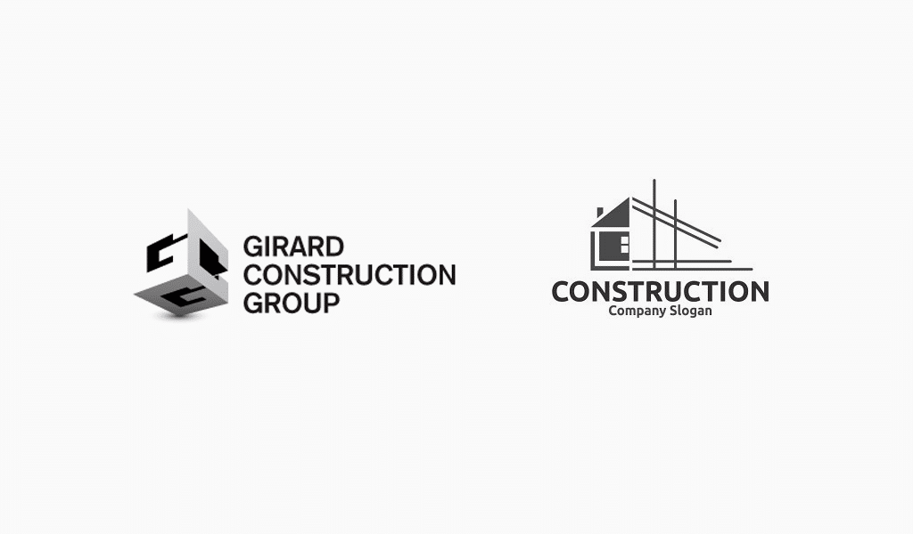 logotipos da empresa de construção