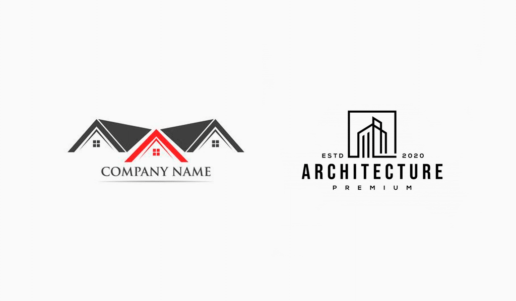 logotipos da empresa de construção