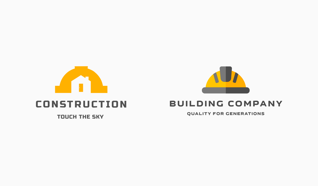 logotipos de construção