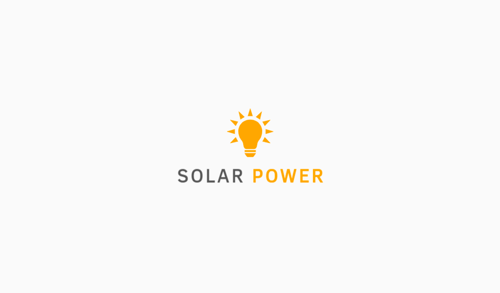 Logotipo de energía solar