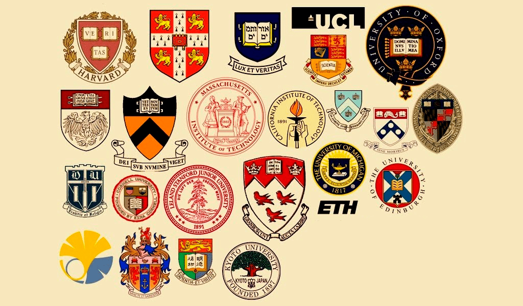 Logos d'université vintage