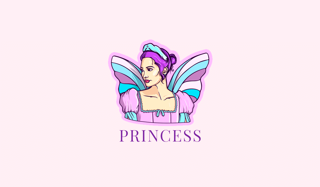logo di gioco principessa